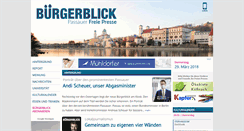 Desktop Screenshot of buergerblick.de